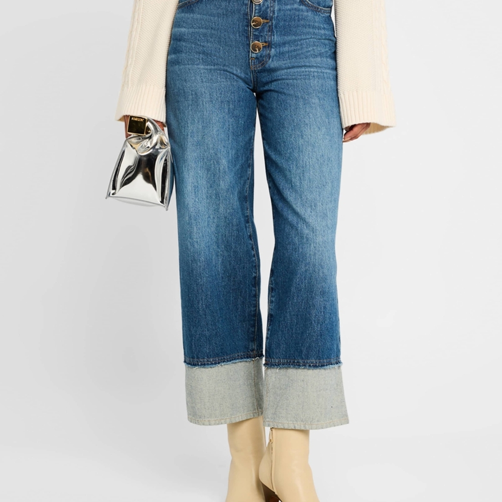 Strom Simona Cuffed Straight-Leg Jeans